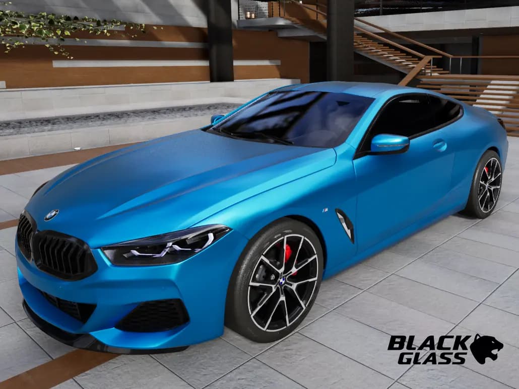 Super Chrome Light Blue Satin