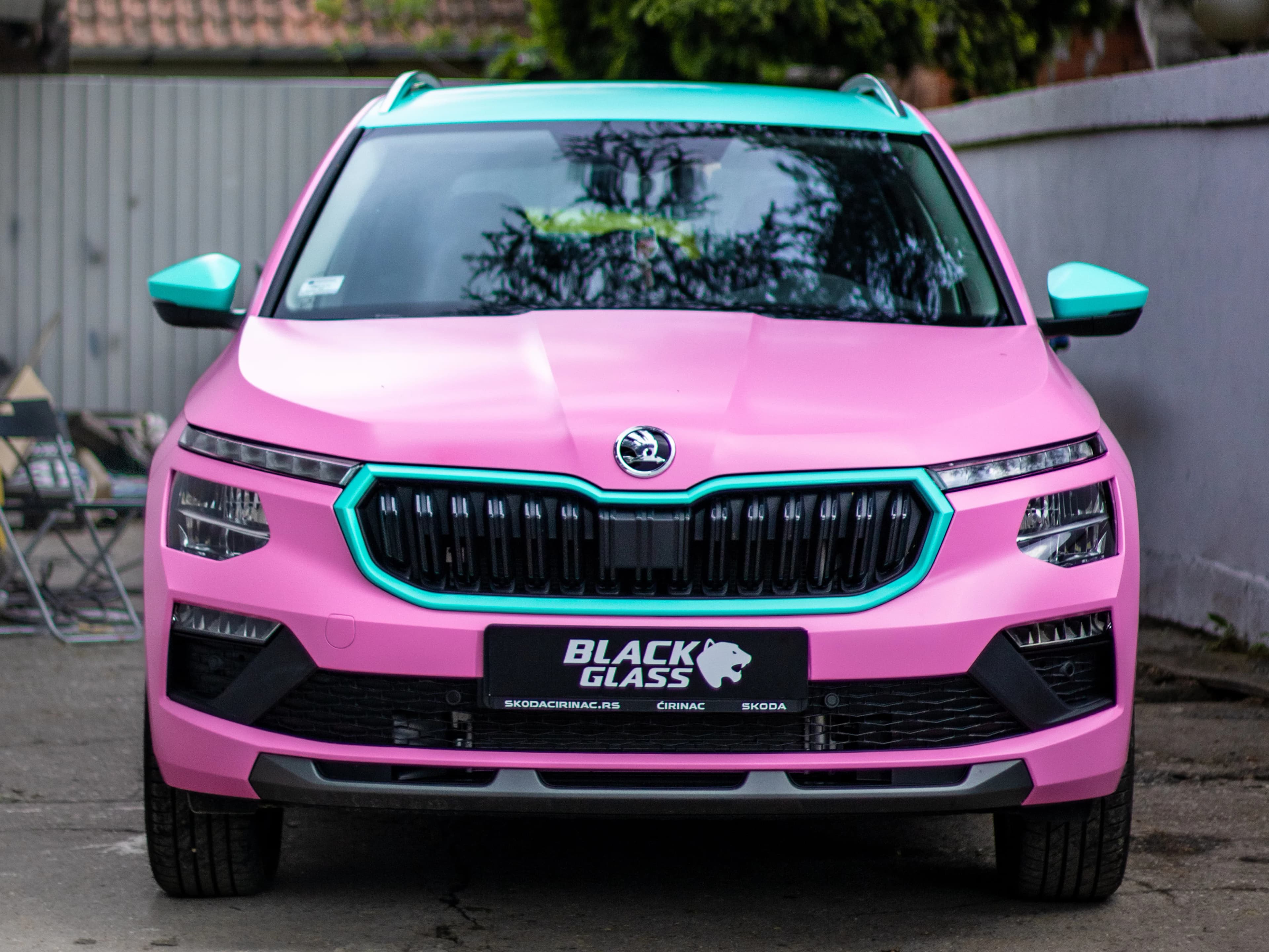 Skoda Kamiq pink