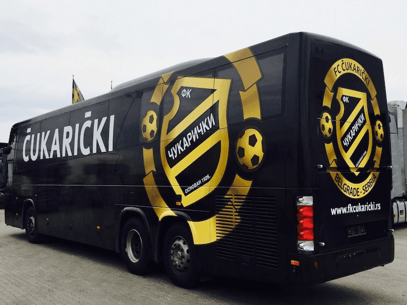 FK Čukarički autobus folija
